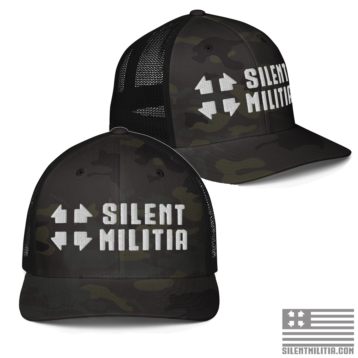 Silent Militia Crosshair Flex Fit Cap