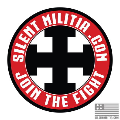 Silent Militia Roung Logo  5.5" Sticker