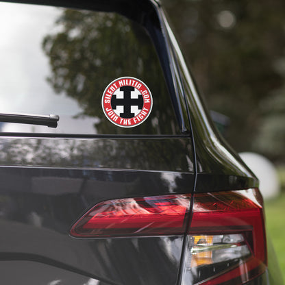 Silent Militia Roung Logo  5.5" Sticker